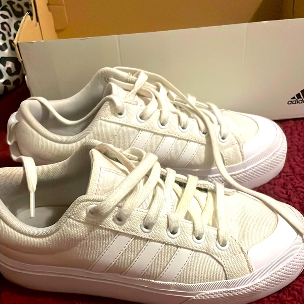 2 pair of Woman Adidas tennis shoes